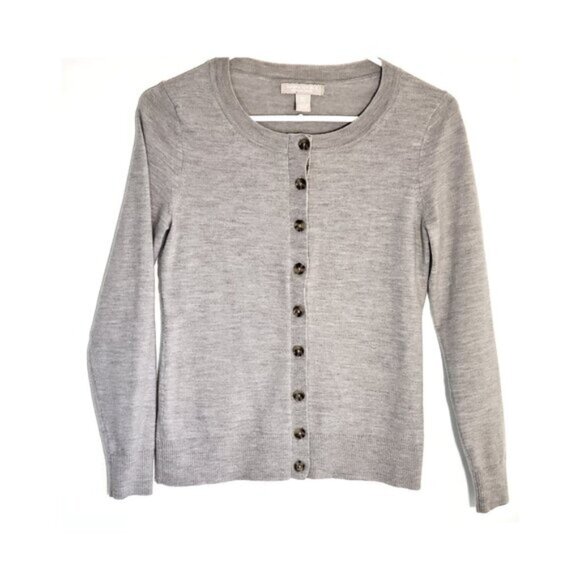 Banana Republic Sweaters - Banana Republic Wool Taupe Button Down Cardigan Size XS